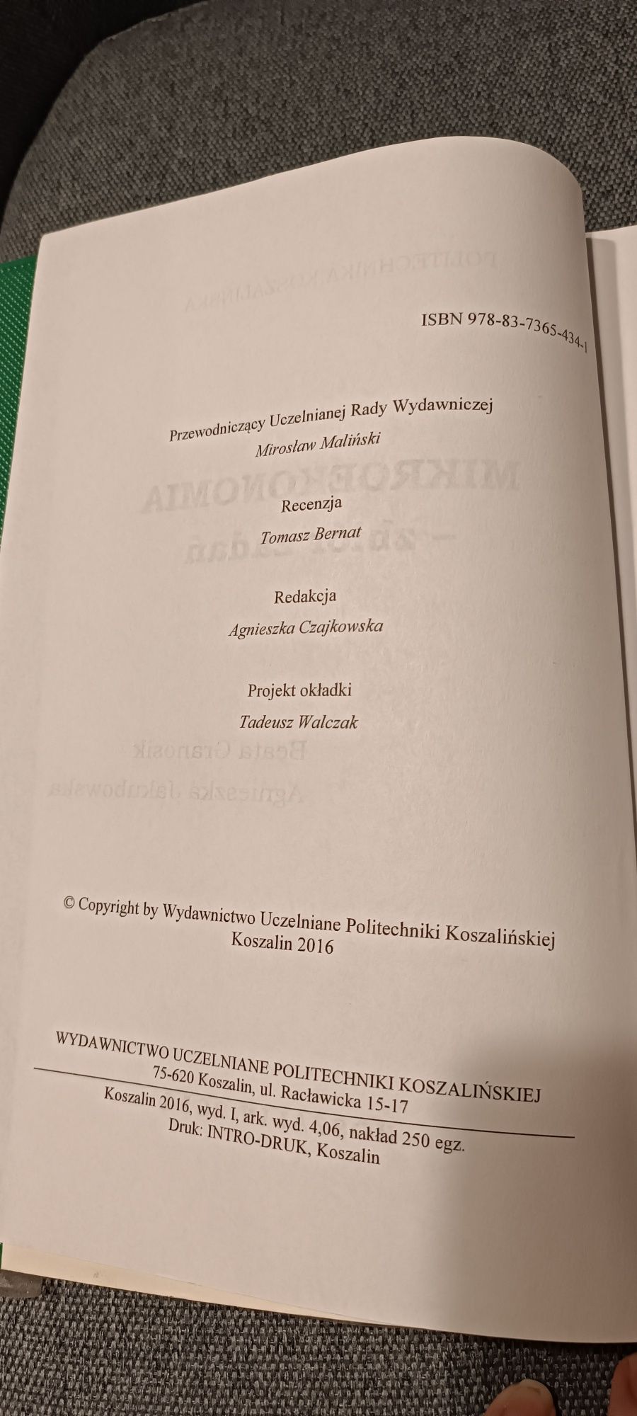 Mikroekonomia zbiór zadań B.Granosik A.Jakubowska