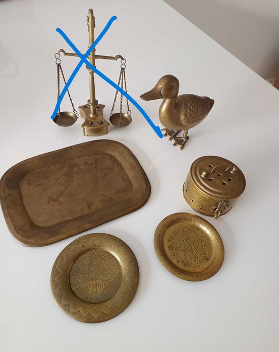 Bibelots em metal dourado (desde 5€)