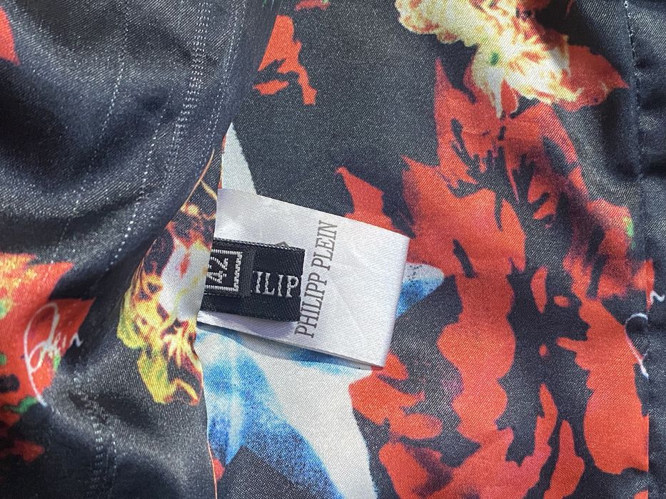 Женская кожанная куртка Philipp Plein 42 косуха