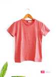 T-shirt Riscas Vermelho e Branco Algodão S