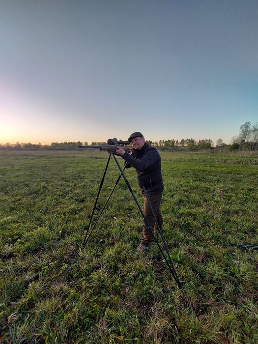 Pastorał myśliwski statyw do lornetki wiatrowki i broni FOX STICK