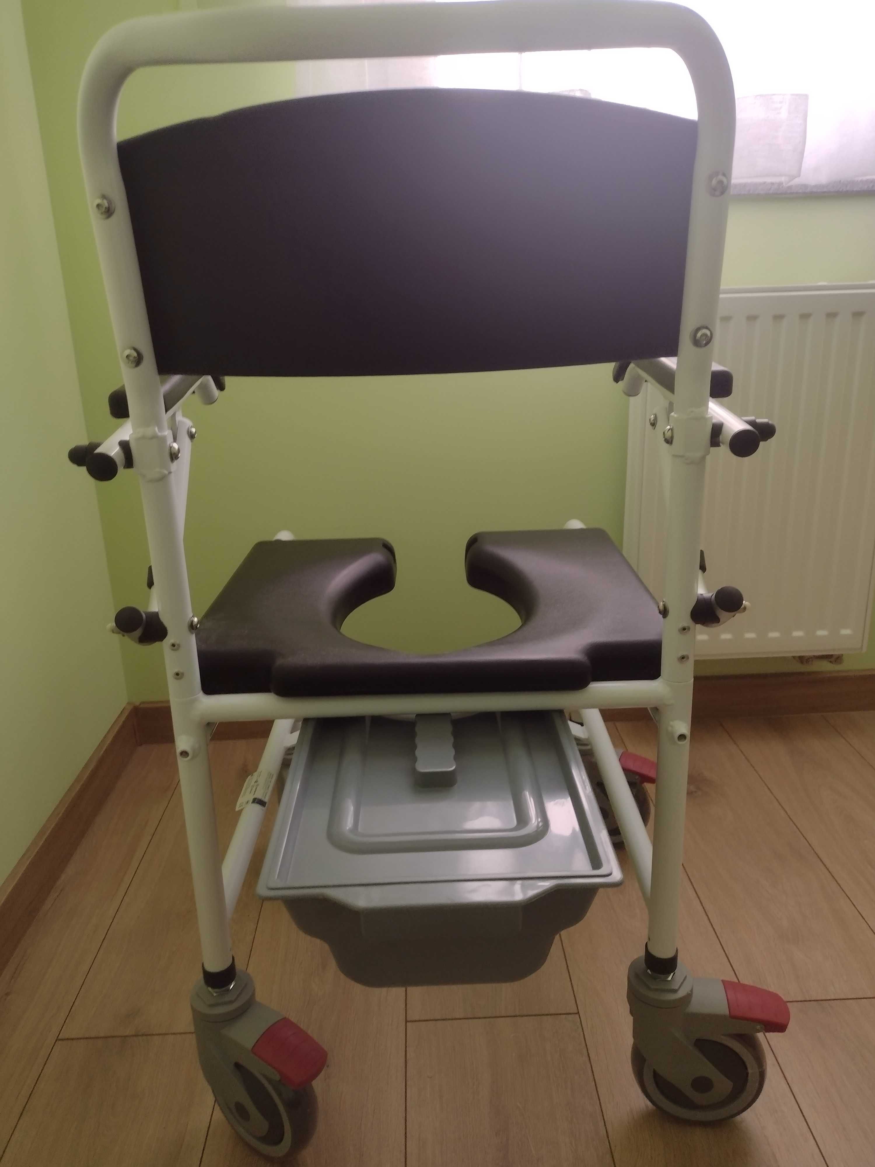 Wózek prysznicowo-toaletowo-transportowy 3w1 Nowy