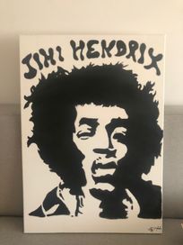 Quadro Jimmi Hendrix a Óleo