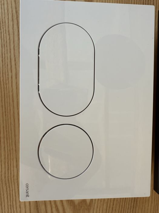 Przycisk wc bialy Cersanit