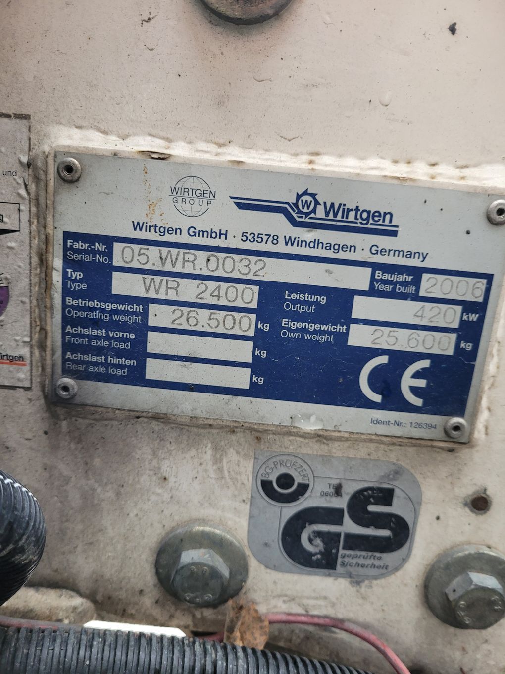 Wirtgen WR 2400  Recykler Stabilizator Gruntu Frezarka