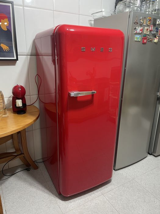 Frigorífico smeg vermelho