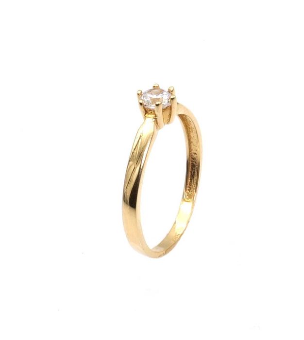 Złoty pierścionek zaręczynowy  -P/10