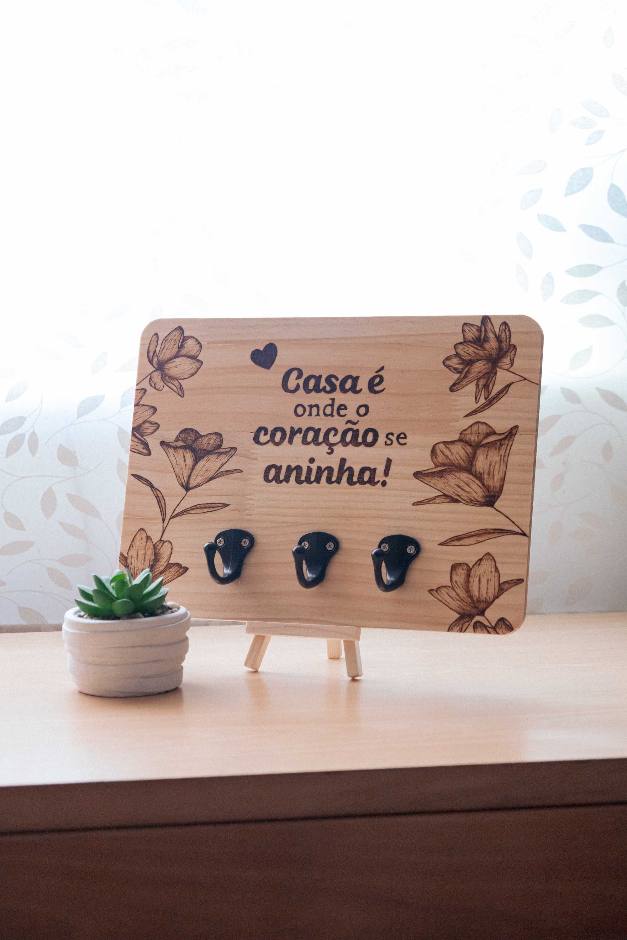 Chaveiro em Madeira Personalizado