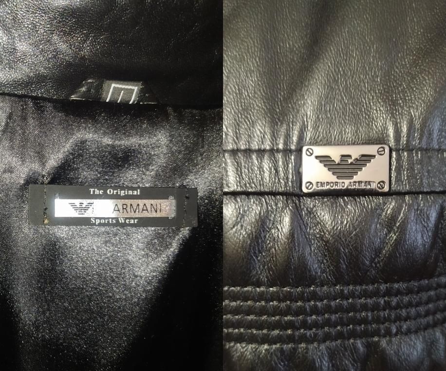 Шкіряна куртка ARMANI, чоловіча, L (50 EU) Продам