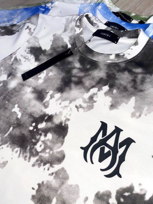 РАСПРОДАЖА! Футболка мужская Amiri облака, женская унисекс