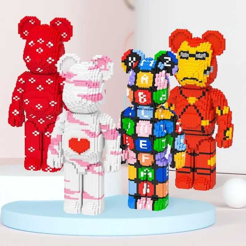 Magic Blocks ведмедик 3Д Конструктор 3005 Bearbrick Медведь 3D мишка