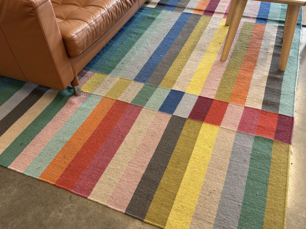 Tapete Ikea Halved 1,70m x 2,40m, tecelagem plana feito à mão