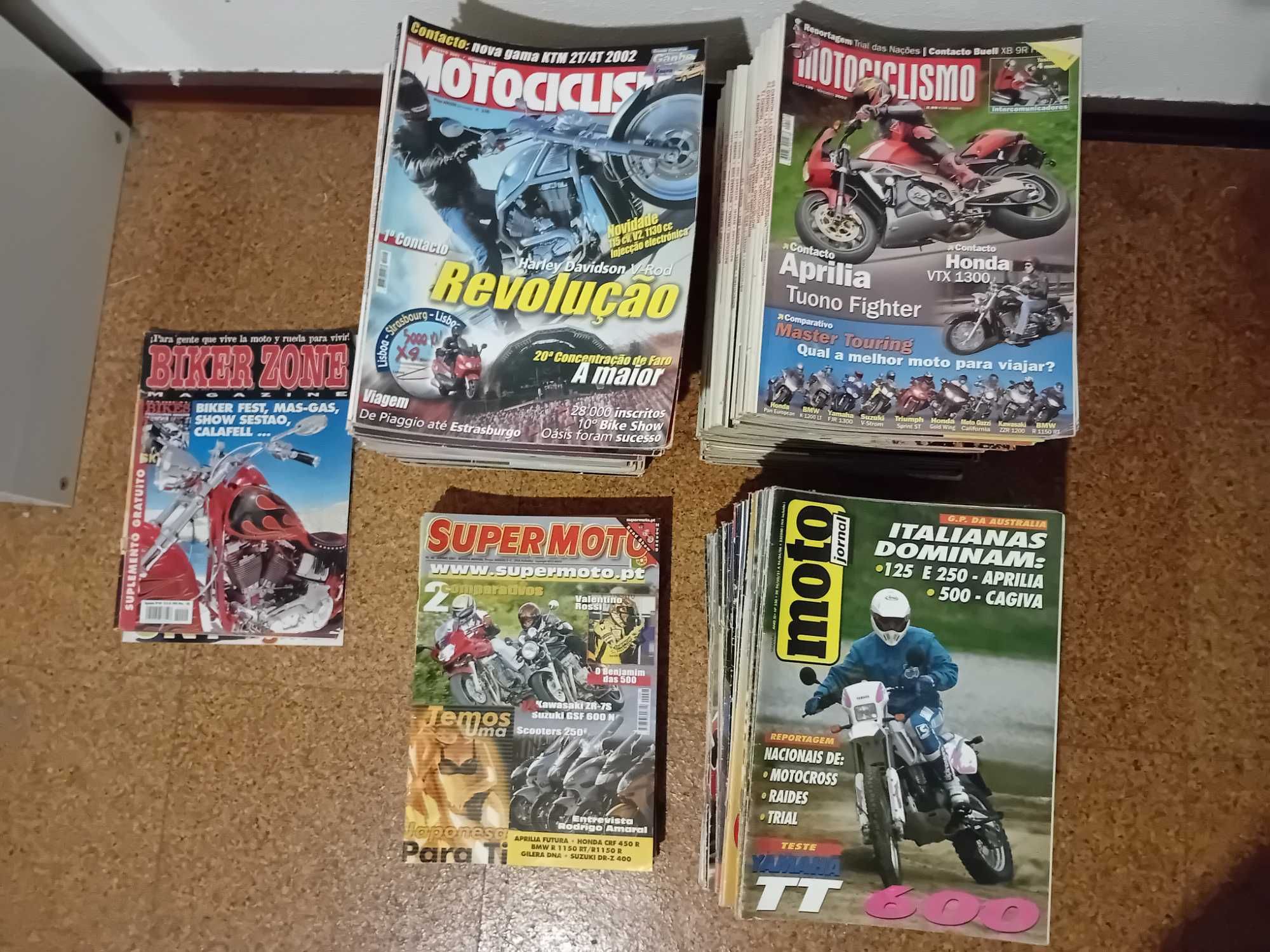 Revistas de Futebol Onze e de Motas - anos 80, 90 e 2000 - Raras