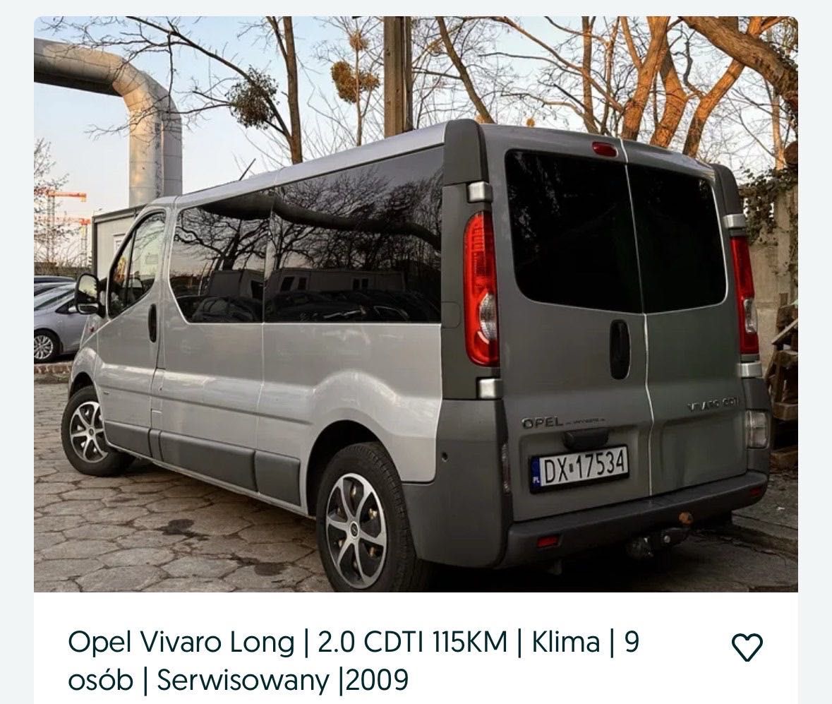 Sprzedam samochód Opel Vivaro Long