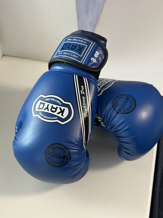 Боксерські рукавиці Kayo KRBG 162 8oz унцій сині перчатки боксерские