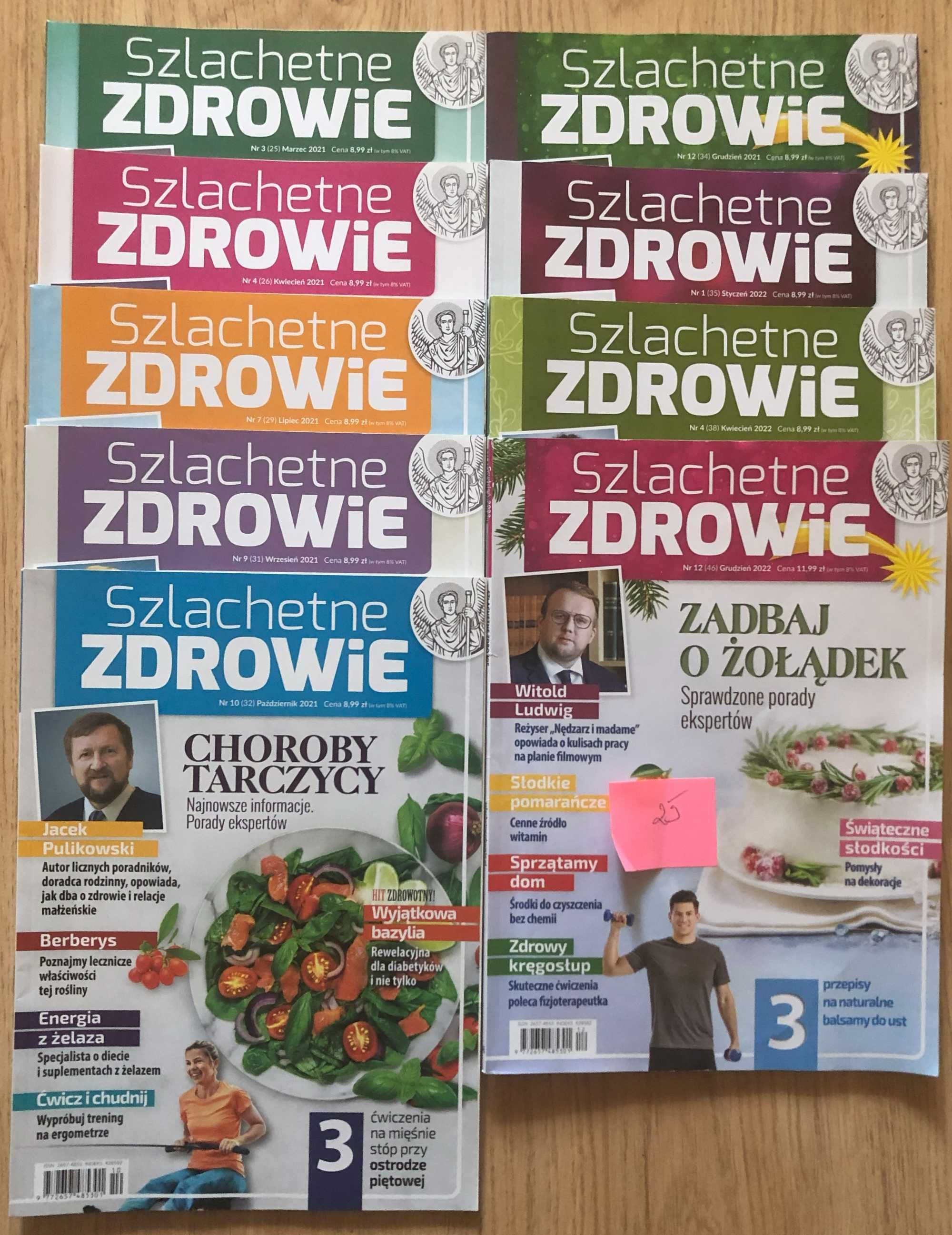 Szlachetne zdrowie magazyn numery od 04/2019 do 12/2022 - 25 numerów