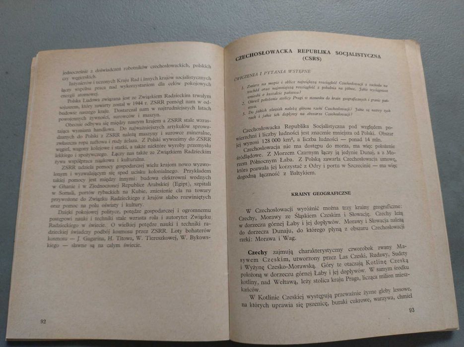 PRL podręcznik do geografii z 1965r.