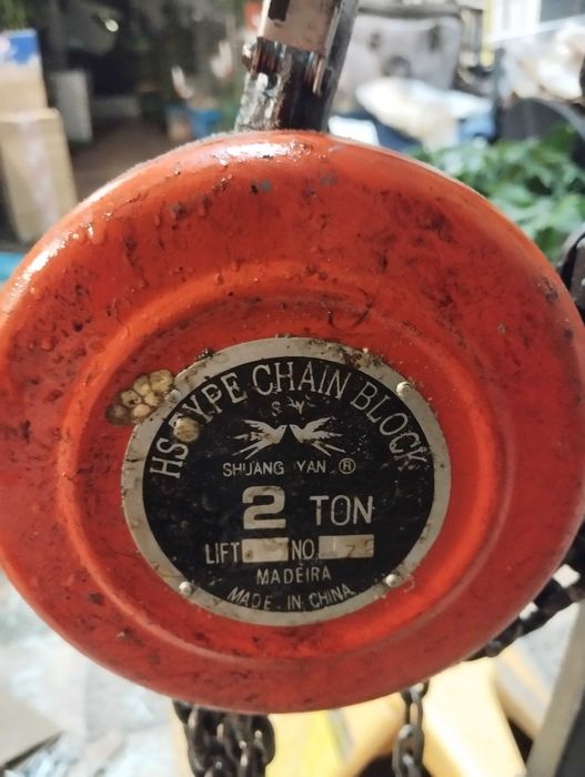 Guincho de corrente de duas toneladas