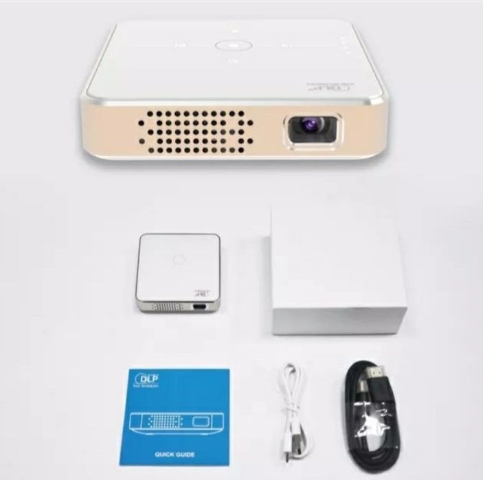 Projetor led DLP + Bateria incorporada (novos em caixa)