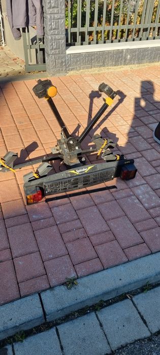 Bagaznik rowerowy na hak spinder Hawk 2 rowery lampy wtyczka na gniazd