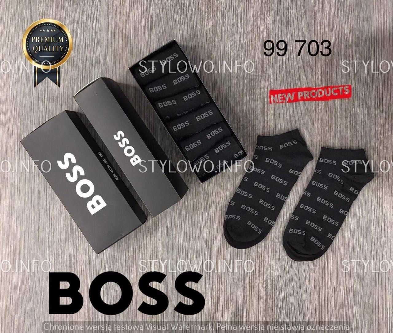 6-pak meskie skarpetki box Premium Boss Armani