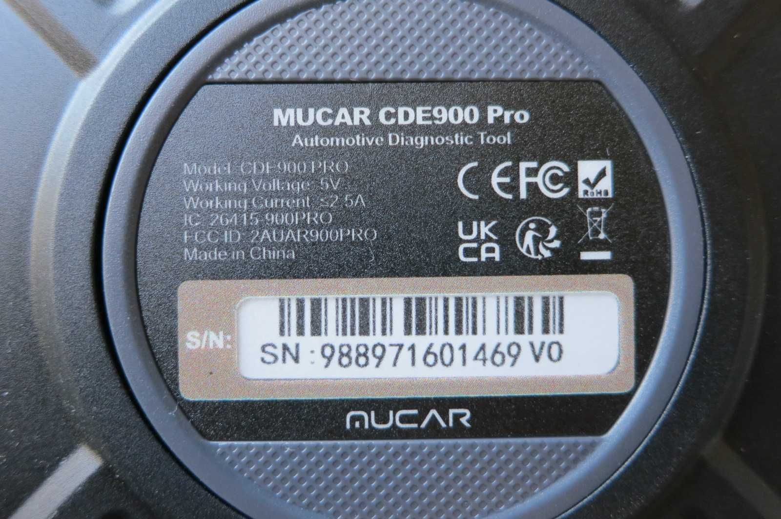 Автосканер MUCAR CDE900 PRO