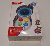 Telefon zabawkowy muzyczny edukacyjny dla dzieci 0+
