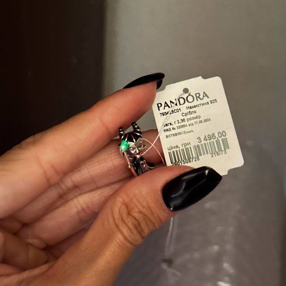 Срібна намистина шарм "Малефісента" Pandora (Пандора) 793423C01
