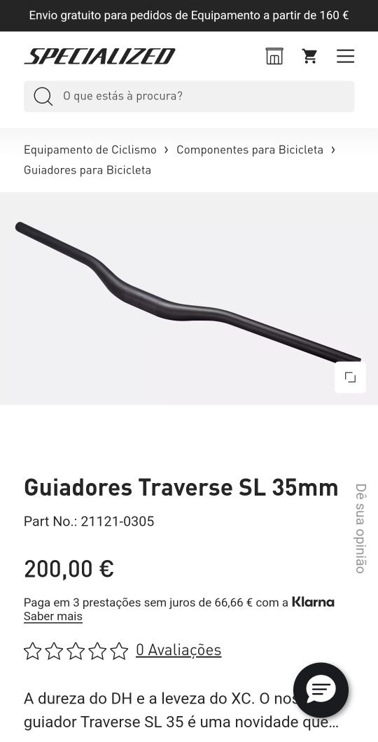 Guiador carbono Roval Traverse SL 35mm