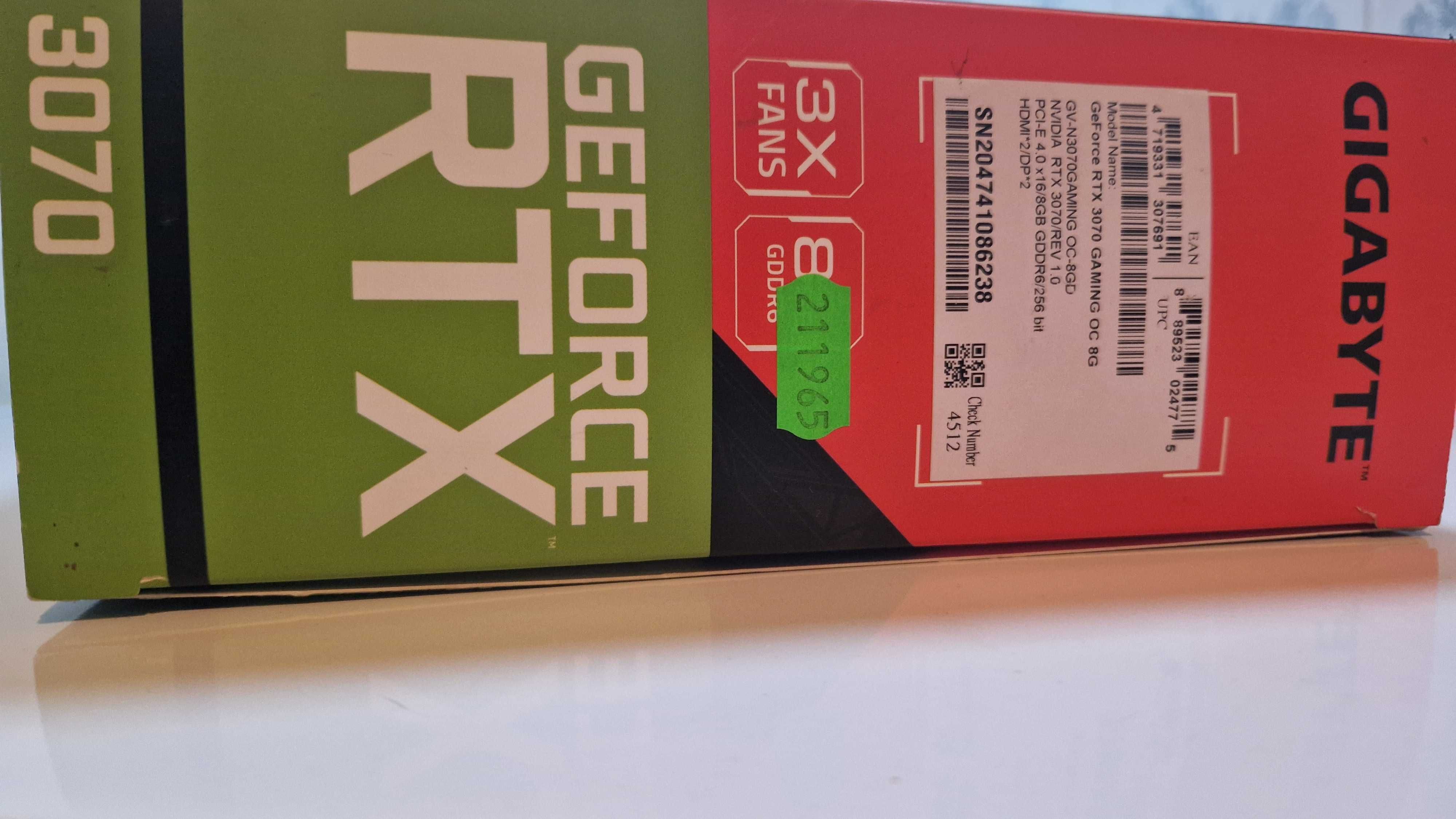 Gigabyte RTX 3070 Gaming OC 8G