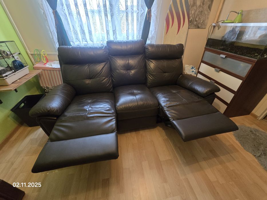 Sofa trzyosobowa z funkcją relax