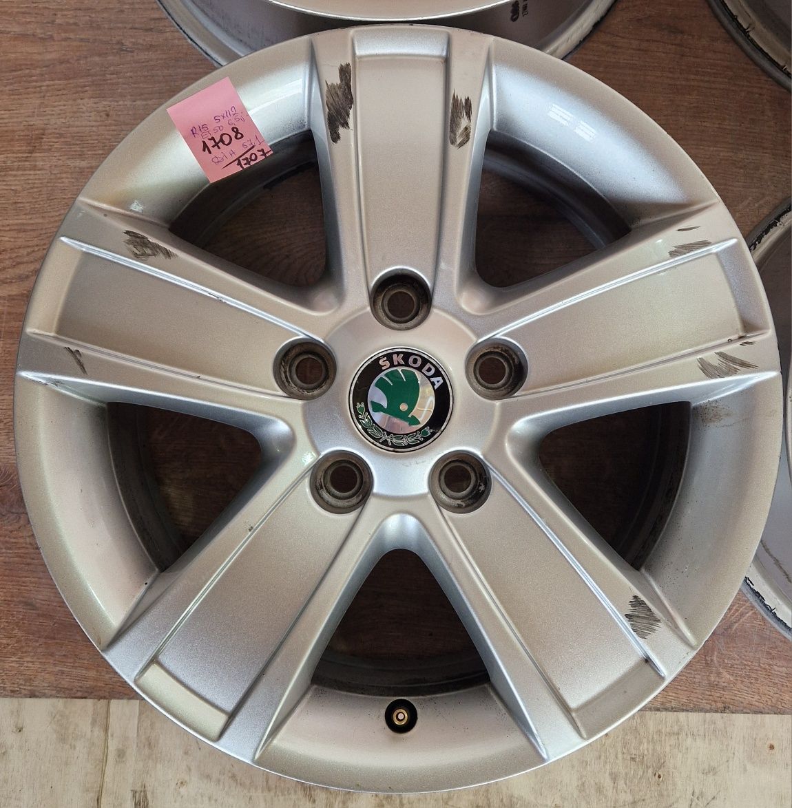 Оригінальні диски Skoda VW R15 5x112 Octavia Rapid Golf A3