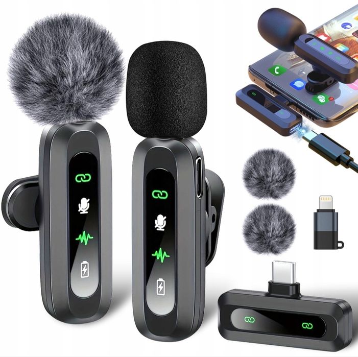 2x bezprzewodowy mikrofon kreatory