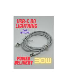 Kabel Typ-C do iPhone Lightning PD 30W | 1m | biały - premium