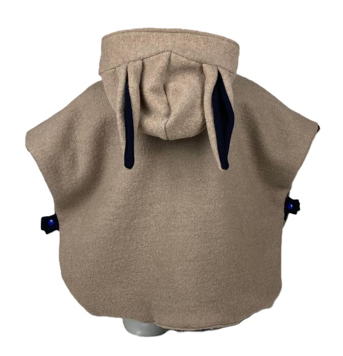 Ponczo  wełniane 1-3 lata  samochodowe 100% wełna parzona wool merino