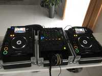 Konsoleta Pioneer 2x Cdj 2000 i Djm 800 plus 3 x case