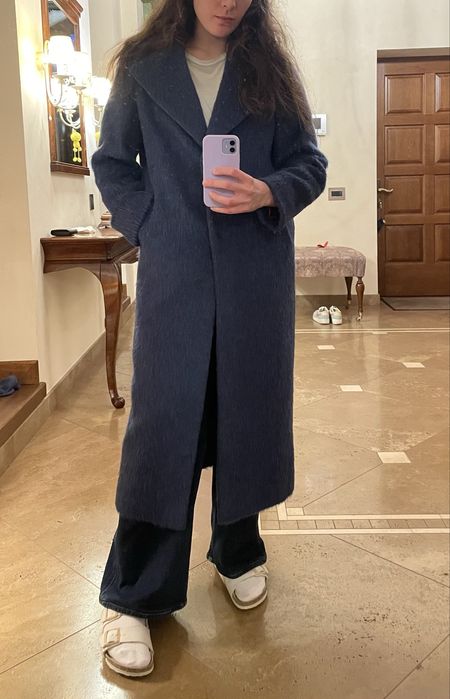 Пальто TOMMY HILFIGER темно-синее