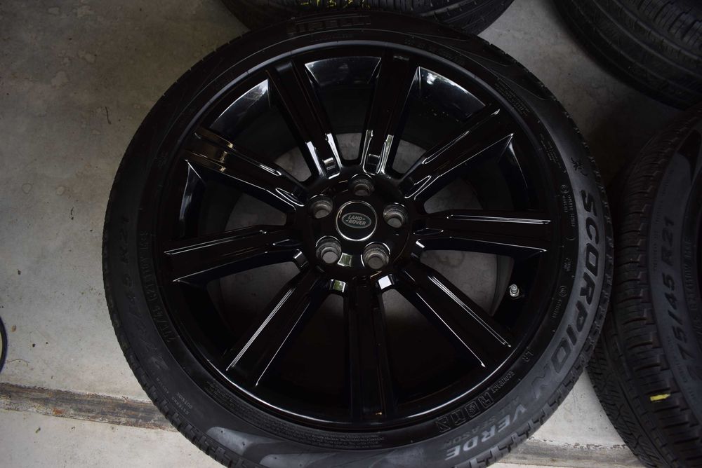 Land Range rover L405 sport L494 felgi 21 czarne opony pirelli 21 oryg