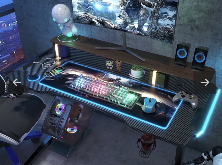 Biurko gamingowe z elektryczną regulacją wysokości GXE 100