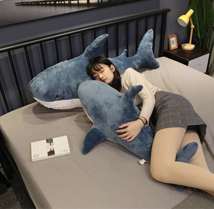Большая Акула из Икеа 140 см игрушка обнимашка shark ikea опт