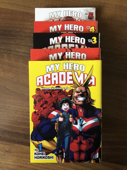 Manga my hero academia tom 1-5