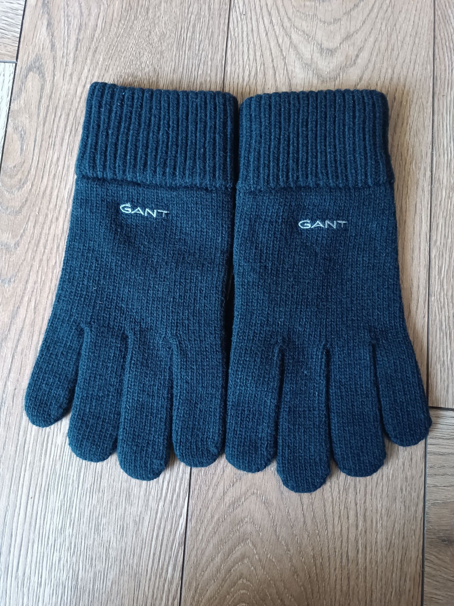 Nowe męskie rękawiczki wełniane Gant