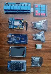 Arduino MEGA2560 набір , датчики руху,GSM SIM900, реле, клавіатура