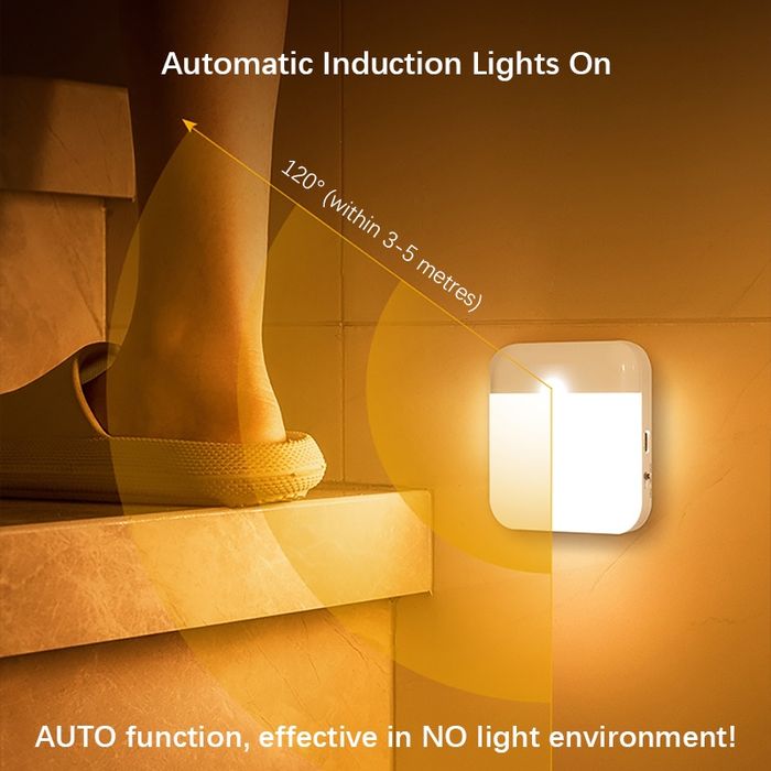 Lampka nocna do garderoby, łazienki lub sypialni