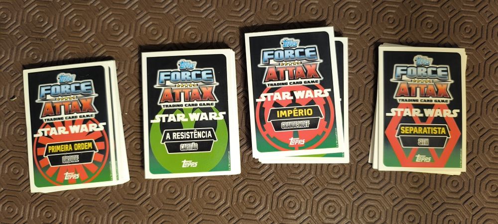 Coleção completa 100 cromos Star Wars