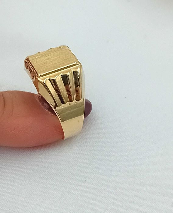 Złoty pierścionek SYGNET próba 585 rozmiar 21 NOWY/ Fajne Okazje