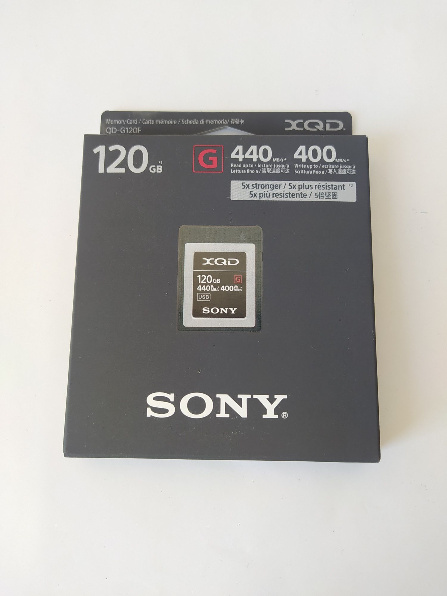 Карта Sony 120 GB XQD G Series PCI Express 3.0 (QDG120F)