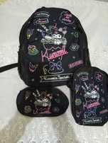 mochila escolar conjunto.