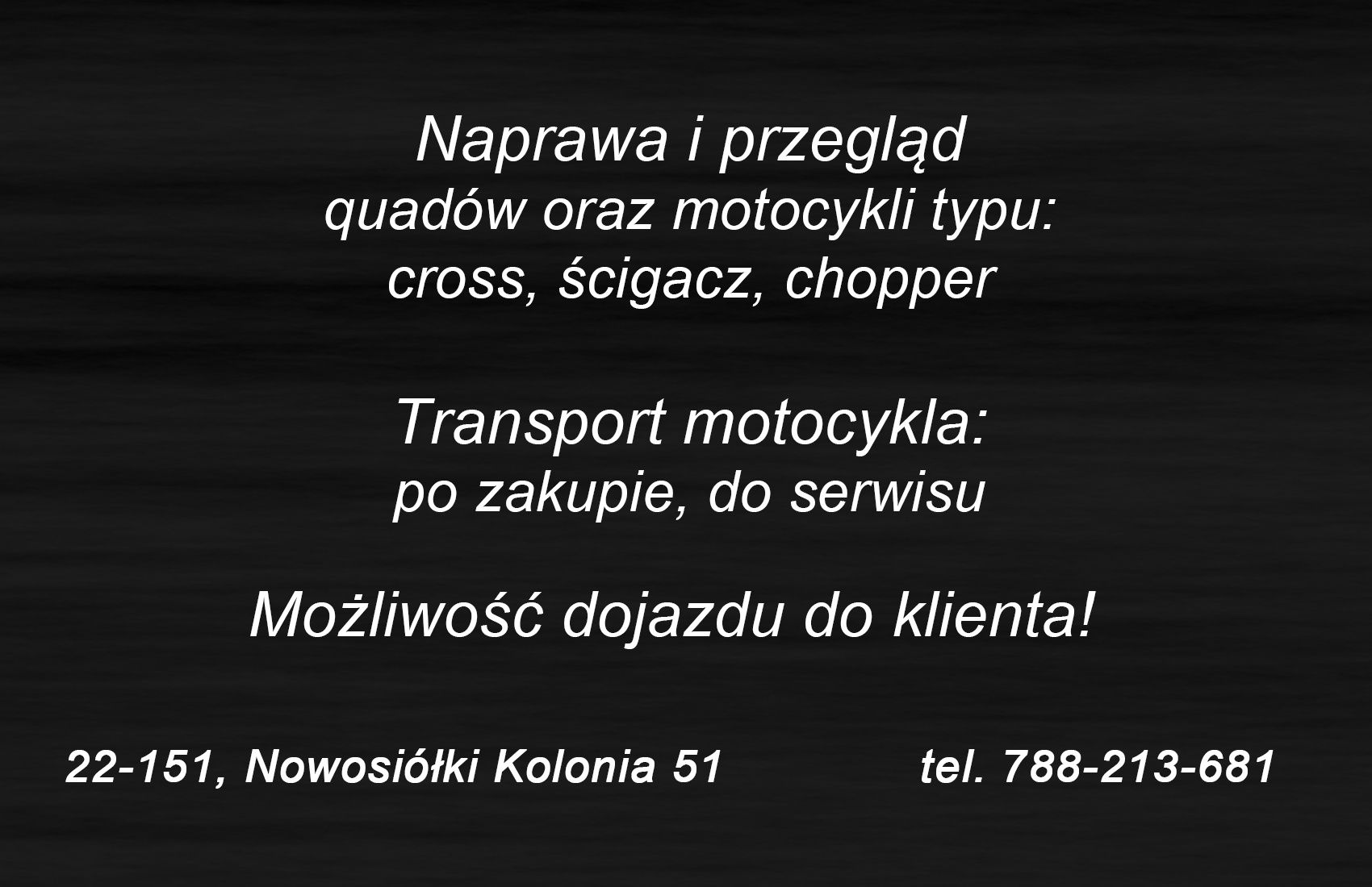 Naprawa serwis motocykli, scigacze,choper ,quady ,cross.