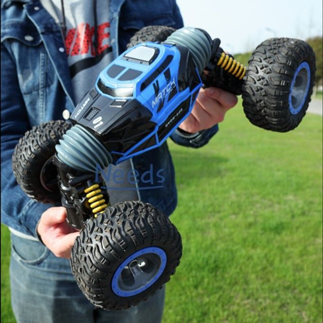 Радиоуправляемая машинка-перевертыш Leo King Синия